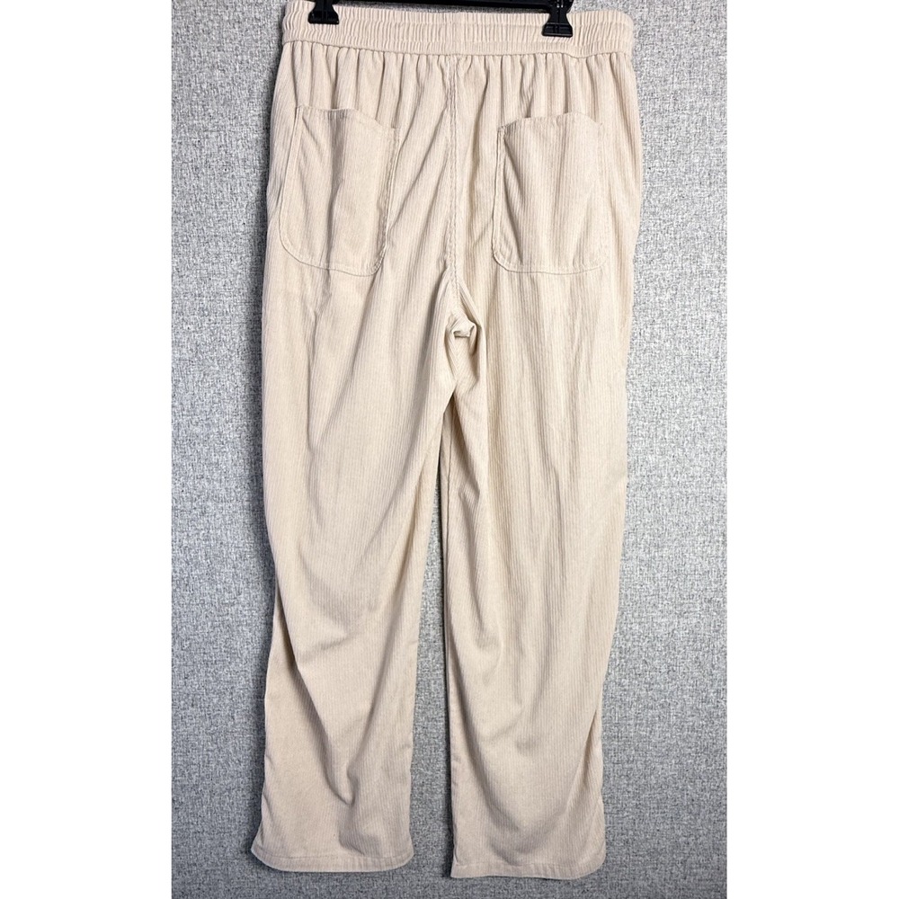 Constitution‎ Beige Tan Corduroy Drawstring Pockets Sweatpants Men's Size LARGE - Picture 3 of 4